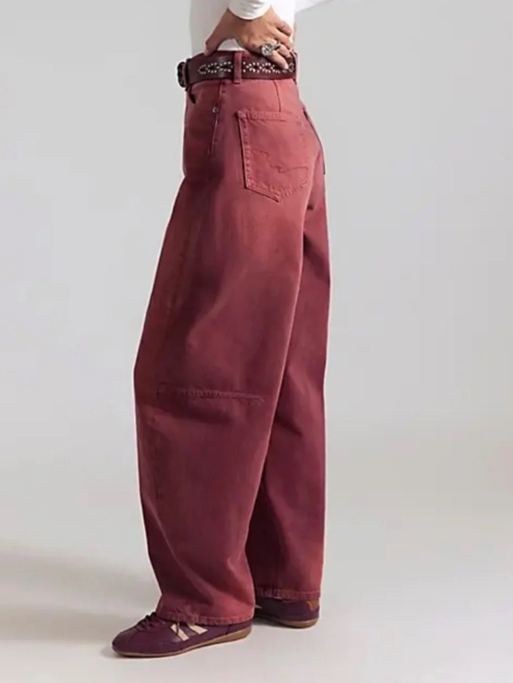 NWT Free People We The Free Bodie Arc Jeans, Size 33 Short/US 16